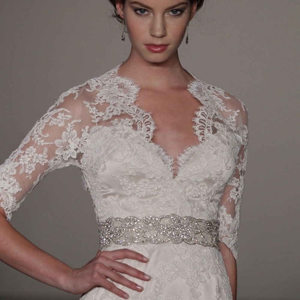 Jim Hjelm Crystals Pearls Belt Sash Belt